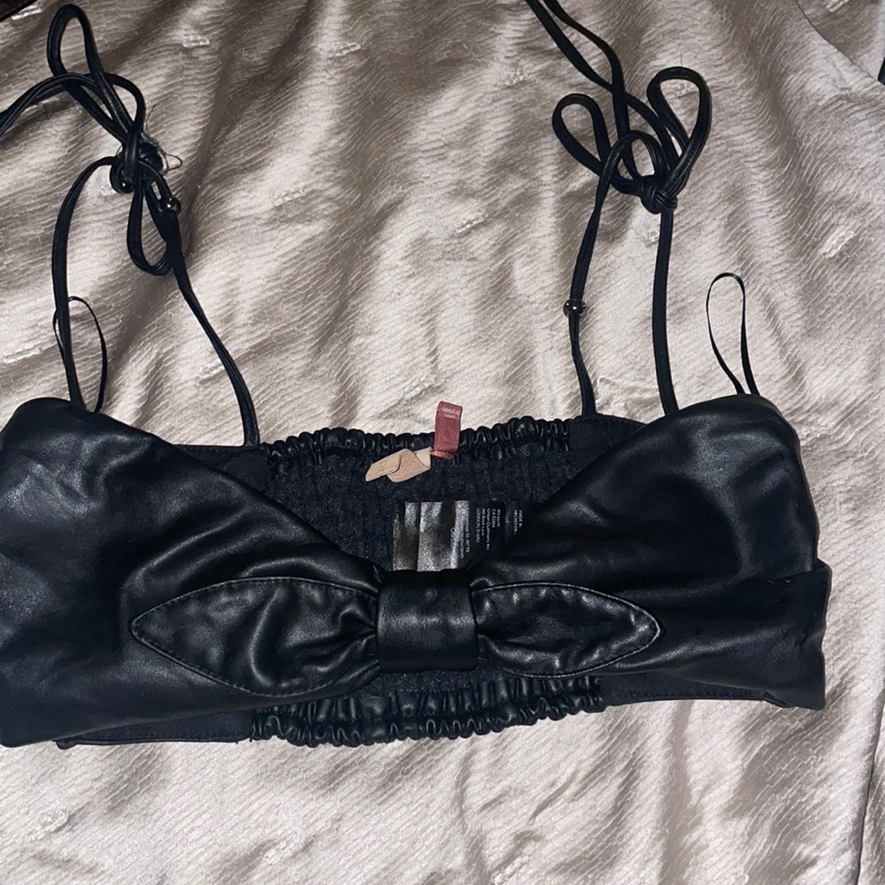 Pilcro Faux Bralette Top